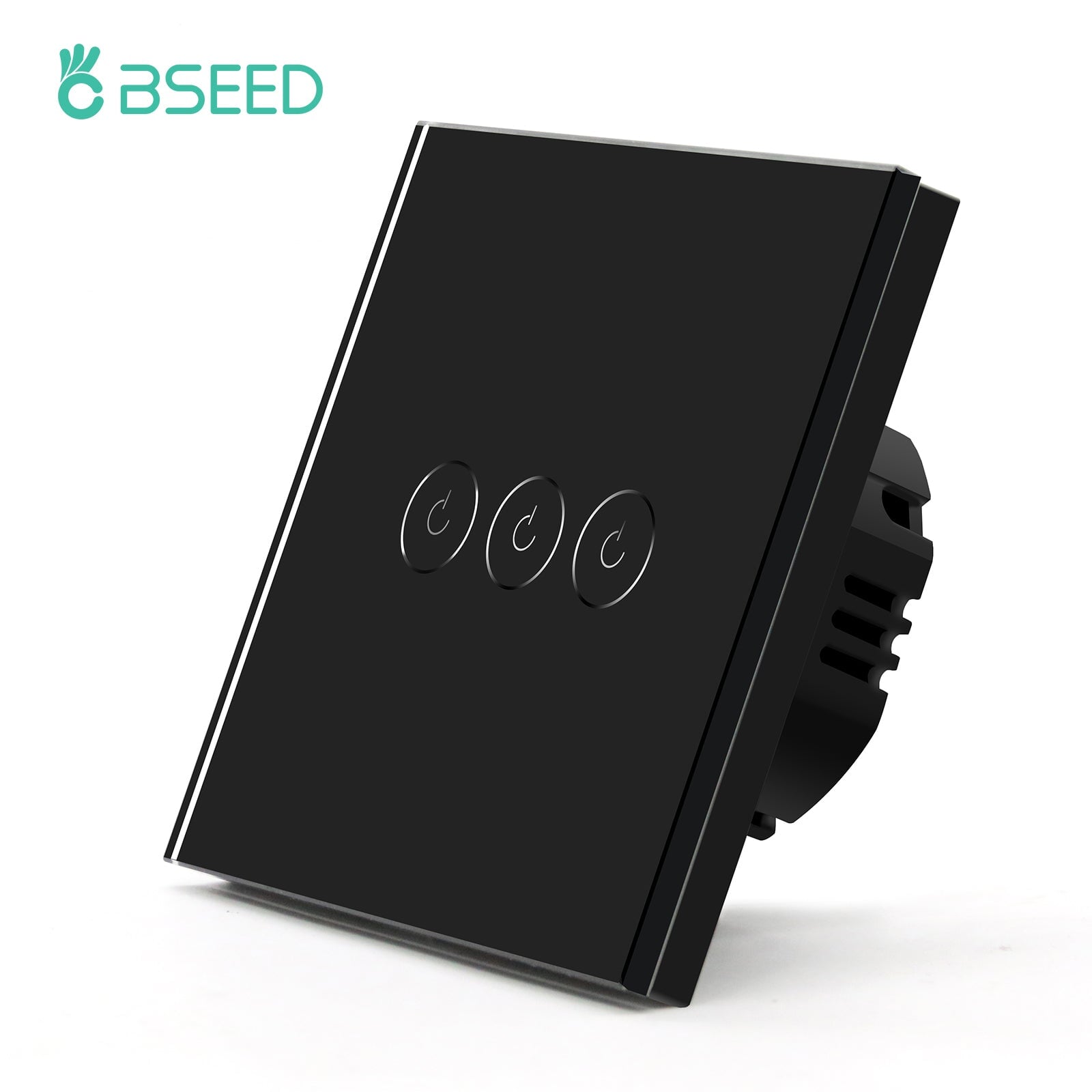 Bseed Smart Wifi Touch Switch 3 Gang 1/2/3 Way 1/2/3Pcs/Pack Wall Plates & Covers Bseedswitch Black 1Pcs/Pack 