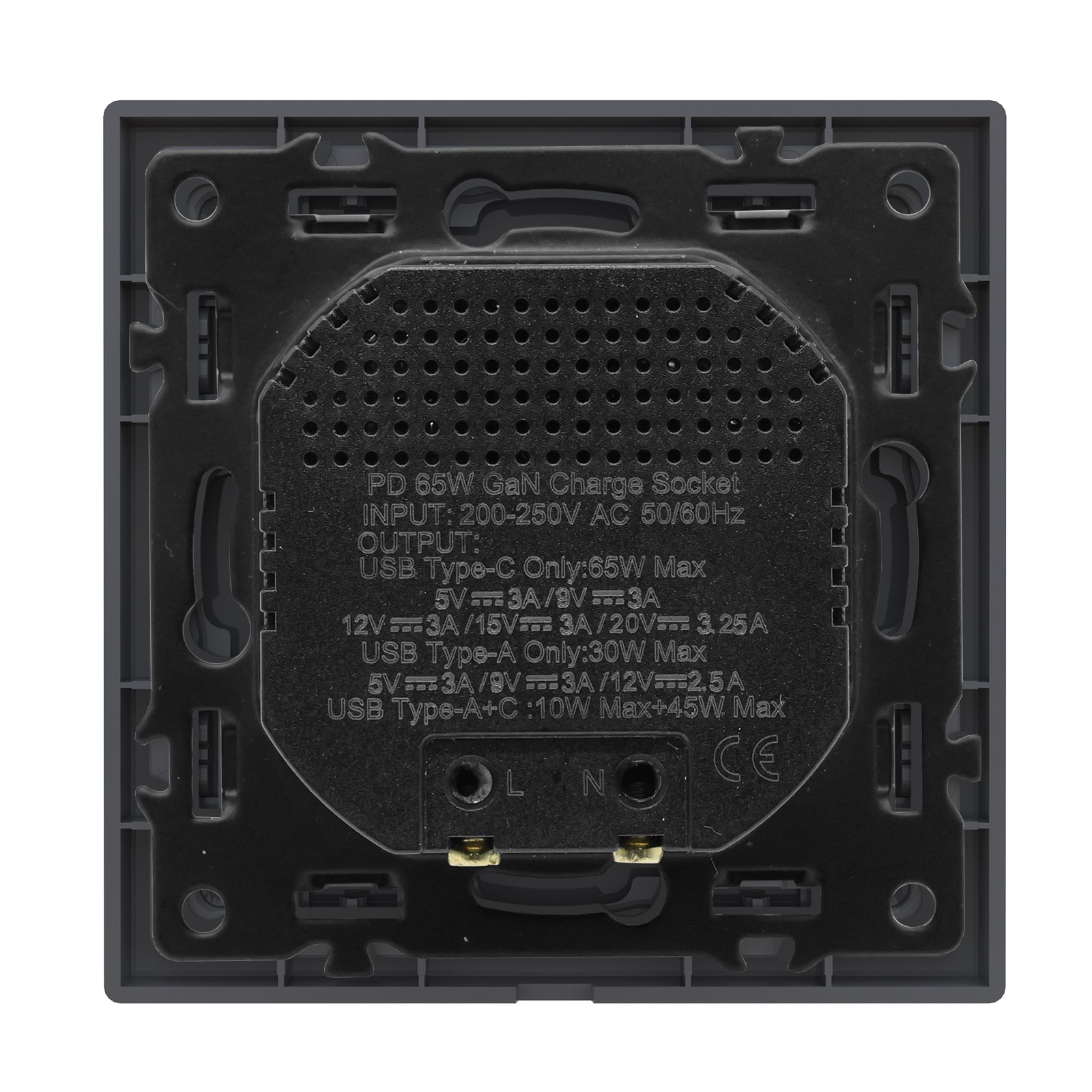 EG 65W USB-C Fast Charge PD3.0 Protocols Socket Power Outlets & Sockets Bseedswitch 