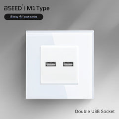 BSEED Double USB Wall Sockets Dual Power Charge Outlets Power Outlets & Sockets Bseedswitch 