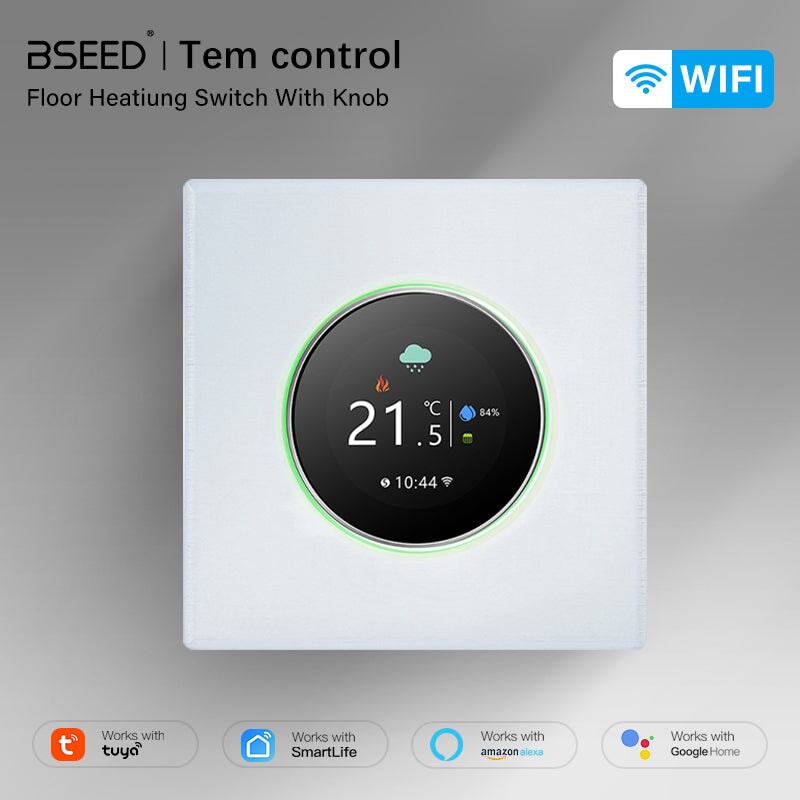 BSEED WiFi Floor Heating Room Thermostat Controller Rotary Button Thermostats Bseedswitch 