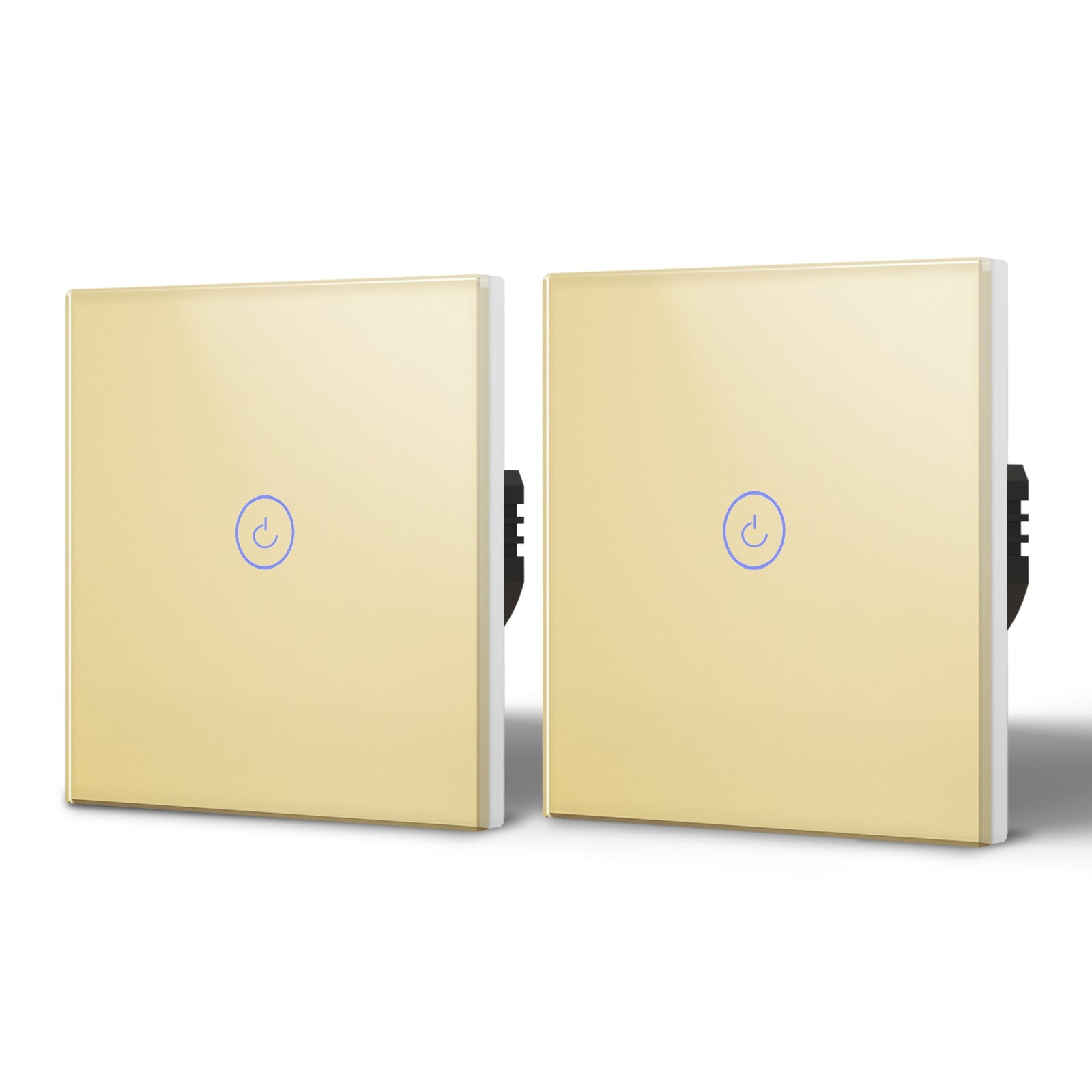 Bseed Smart Wifi Touch Switch 1 Gang 1/2/3 Way Light Switches Bseedswitch Gold 2Pcs/Pack 