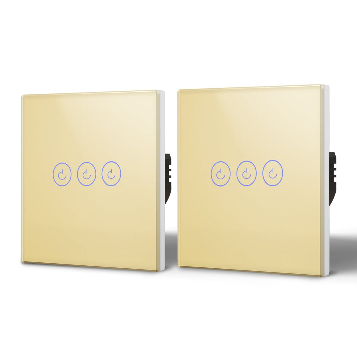 Bseed Smart Wifi Touch Switch 3 Gang 1/2/3 Way 1/2/3Pcs/Pack Wall Plates & Covers Bseedswitch Gold 2Pcs/Pack 