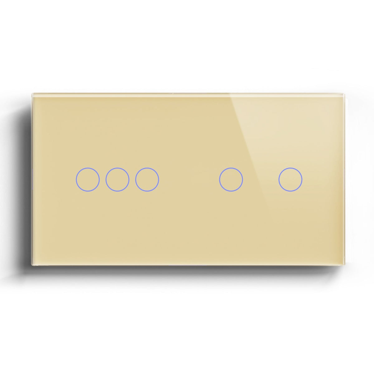 Bseed Smart Zigbee Double Light Switch (With Neutral) Light Switches Bseedswitch Gold 3Gang + 2Gang 