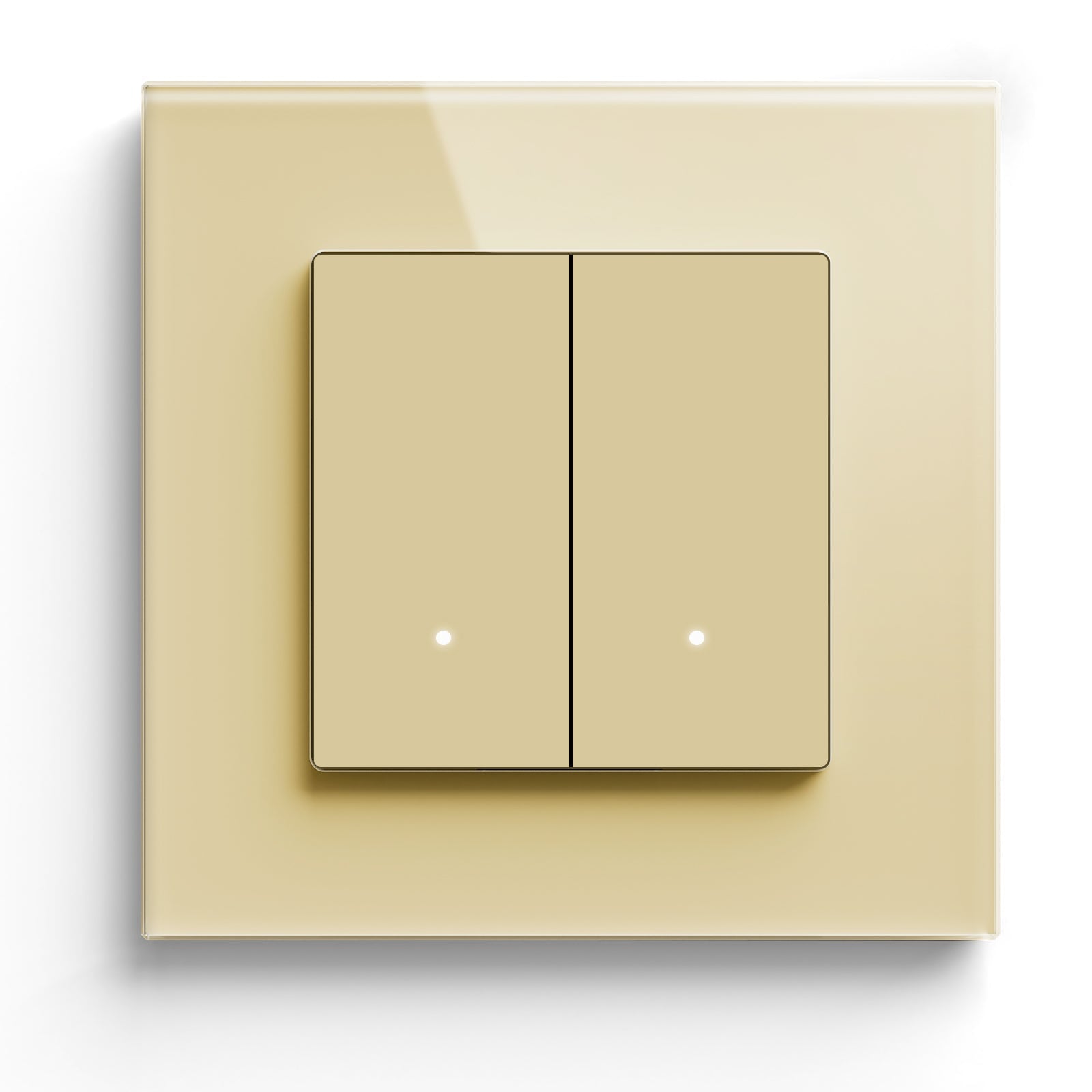 BSEED Smart Wifi Light Switch (With Neutral) Light Switches Bseedswitch Gold 2 Gang 