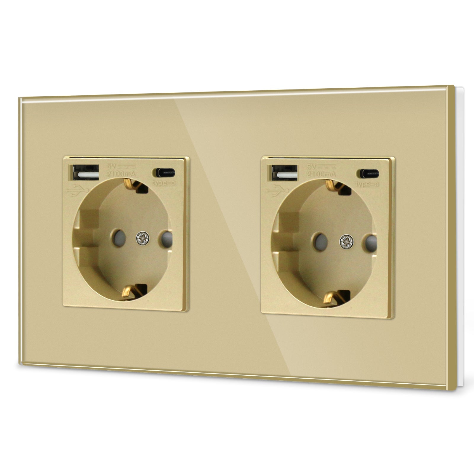 BSEED EU sockets with 2.1A Type-C Interface Outlet Wall Socket Power Outlets & Sockets Bseedswitch 