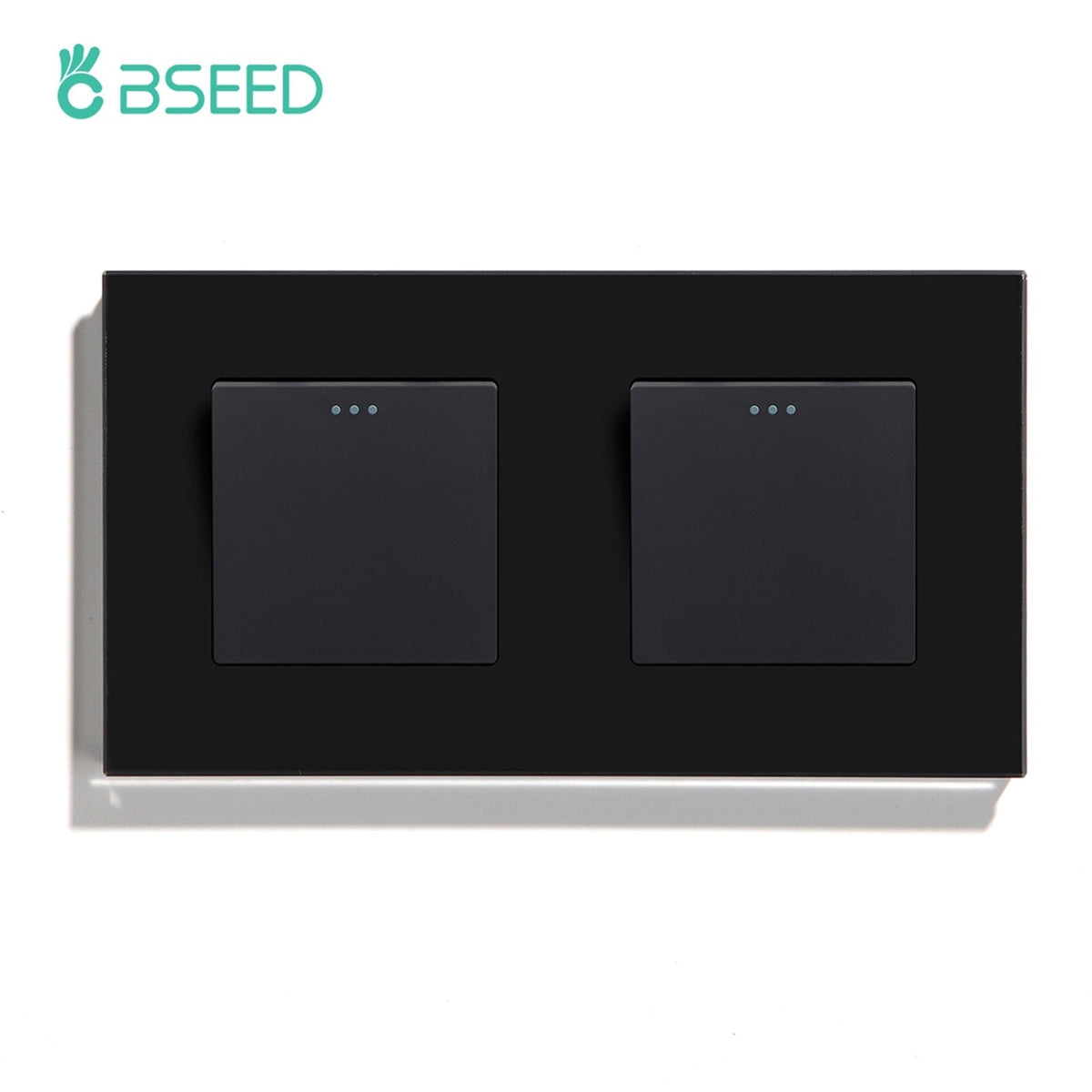 Bseed Button Light Switch 1Gang 1/2/3 Way Mechanical Switches Crossbar Switch Light Switches Bseedswitch Black 1 Way+1 Way 