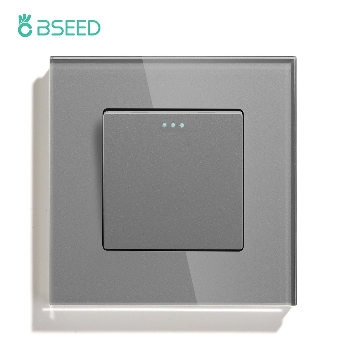 Bseed Button Light Switch 1/2/3 Gang 1/2 Way Mechanical Switches Crossbar Switch Light Switches Bseedswitch Grey 1 Gang 1 Way