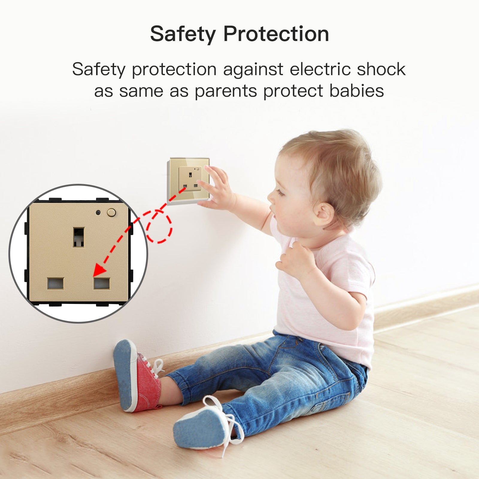 BSEED Smart WiFi UK Standards Wall Sockets with Metering Power Outlets & Sockets Bseedswitch 