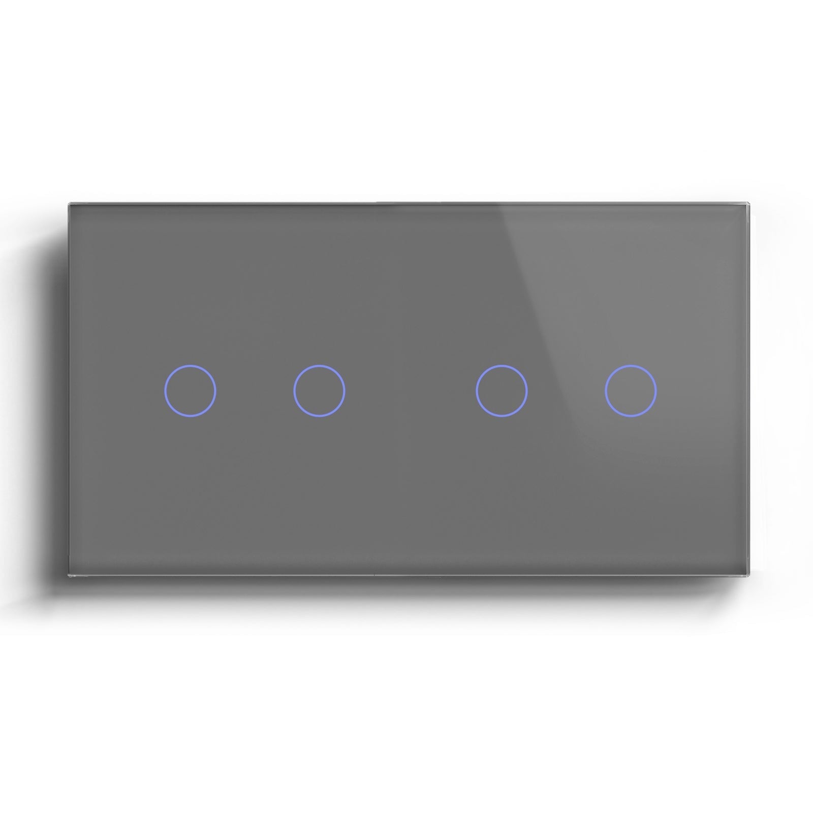 Bseed Smart Zigbee Double Light Switch (Without Neutral) Light Switches Bseedswitch Grey 2Gang+2Gang 