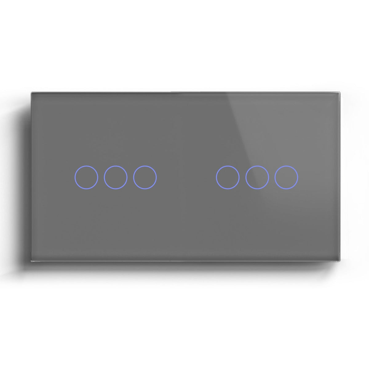 Bseed Smart Zigbee Double Light Switch (With Neutral) Light Switches Bseedswitch Grey 3Gang + 3Gang 