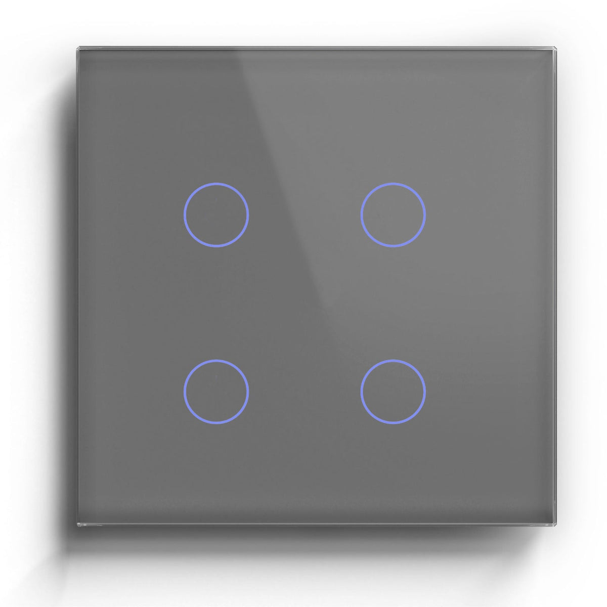 BSEED Zigbee 1/2/3/4 Gang 1/2/3 Way Switch Wall Smart Light Switch For Staircase Light Switches Bseedswitch Grey 4Gang 