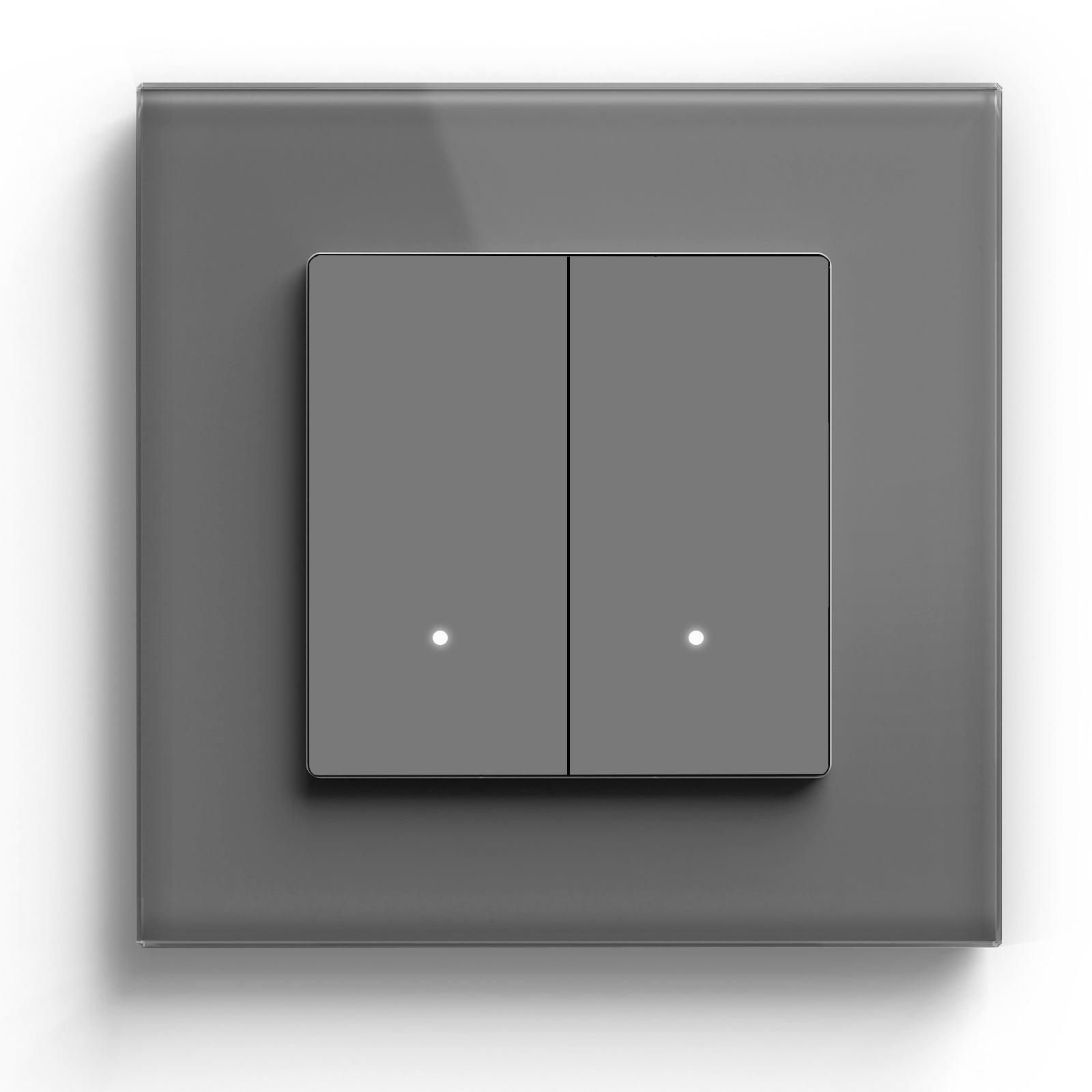 BSEED Smart Wifi Light Switch (With Neutral) Light Switches Bseedswitch Grey 2 Gang 