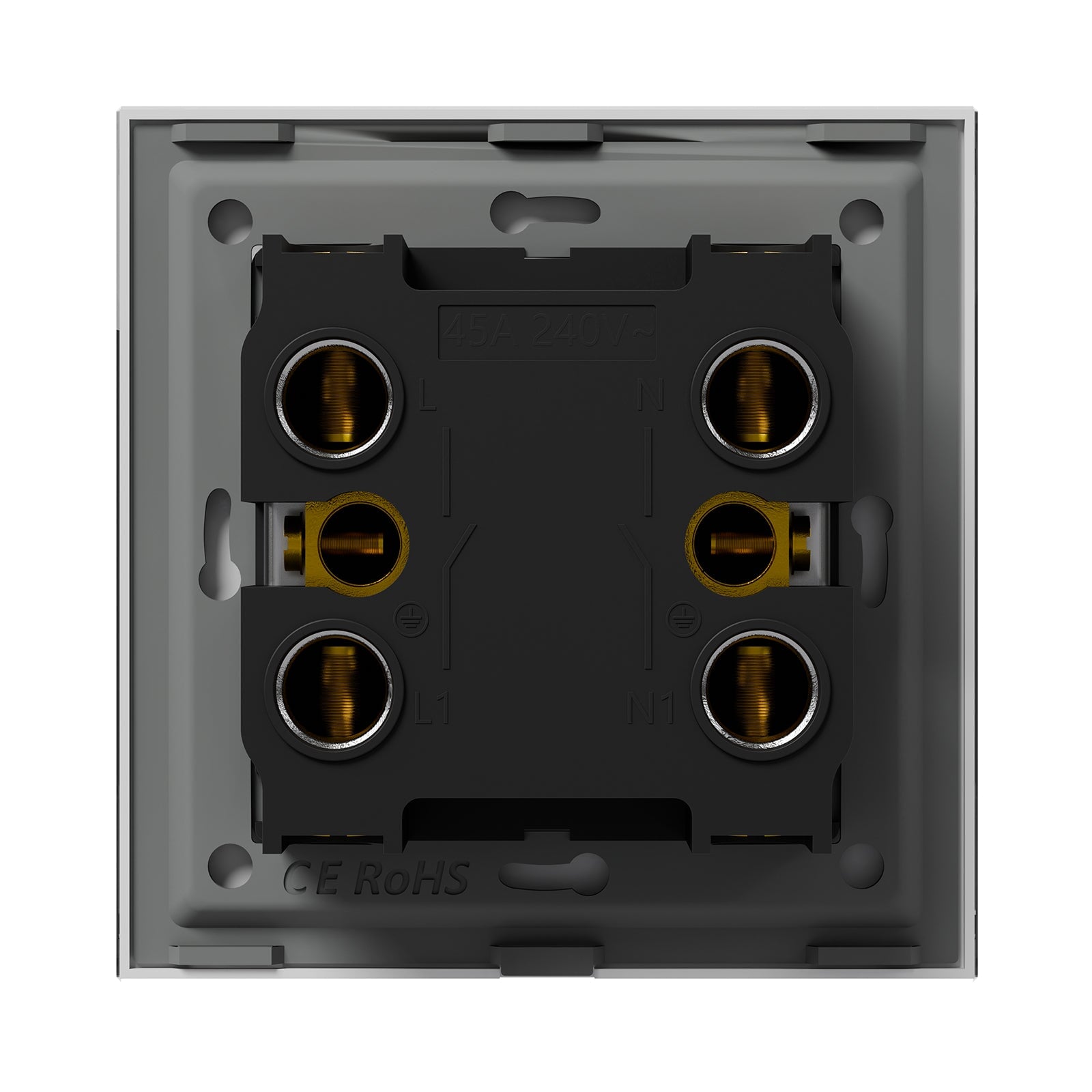 Bseed 45A 1-Gang DP Cooker Switch with Neon Light Switches Bseedswitch 