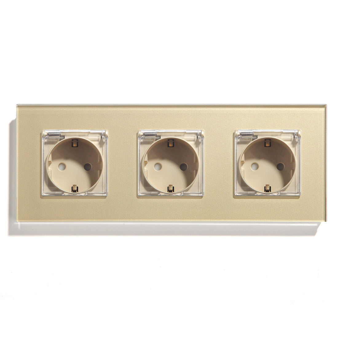 Bseed Waterproof Socket EU Standard Power Outlets & Sockets Bseedswitch Golden Triple 