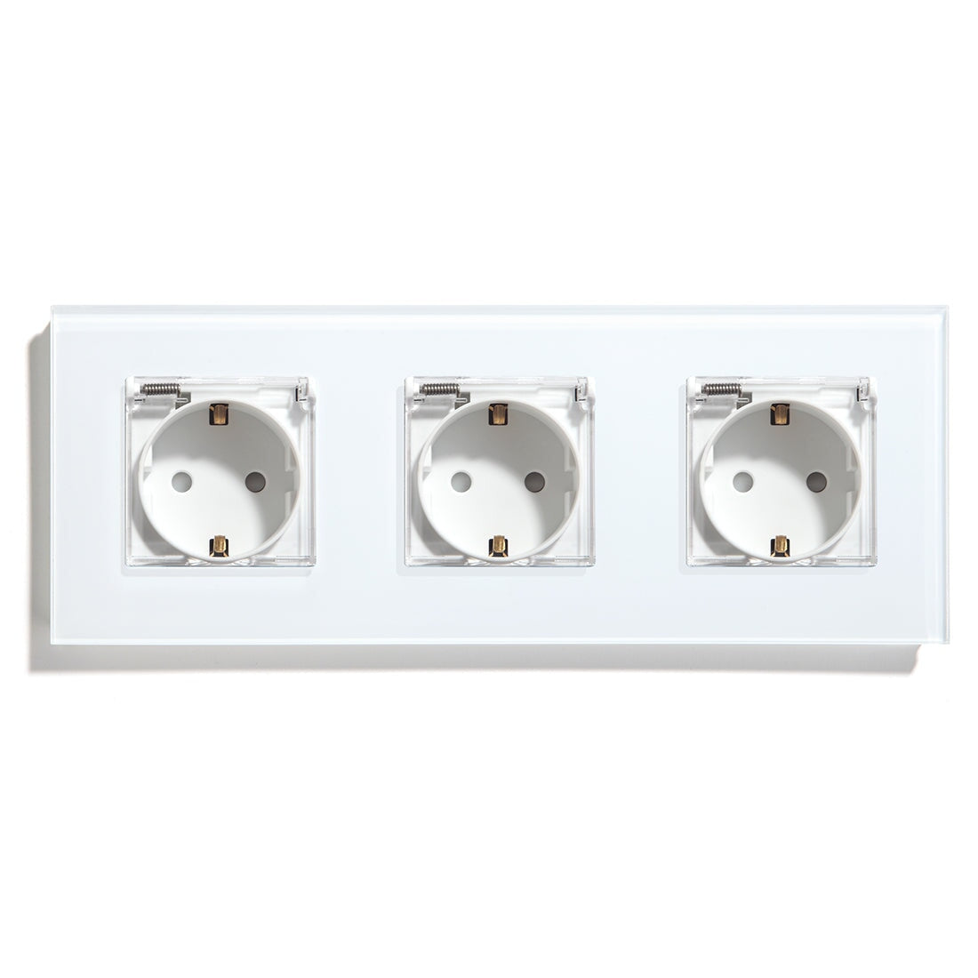 Bseed Waterproof Socket EU Standard Power Outlets & Sockets Bseedswitch White Triple 