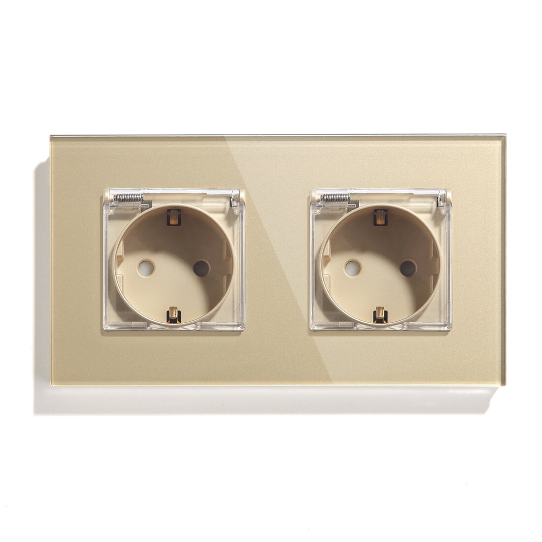 Bseed Waterproof Socket EU Standard Power Outlets & Sockets Bseedswitch Golden Double 