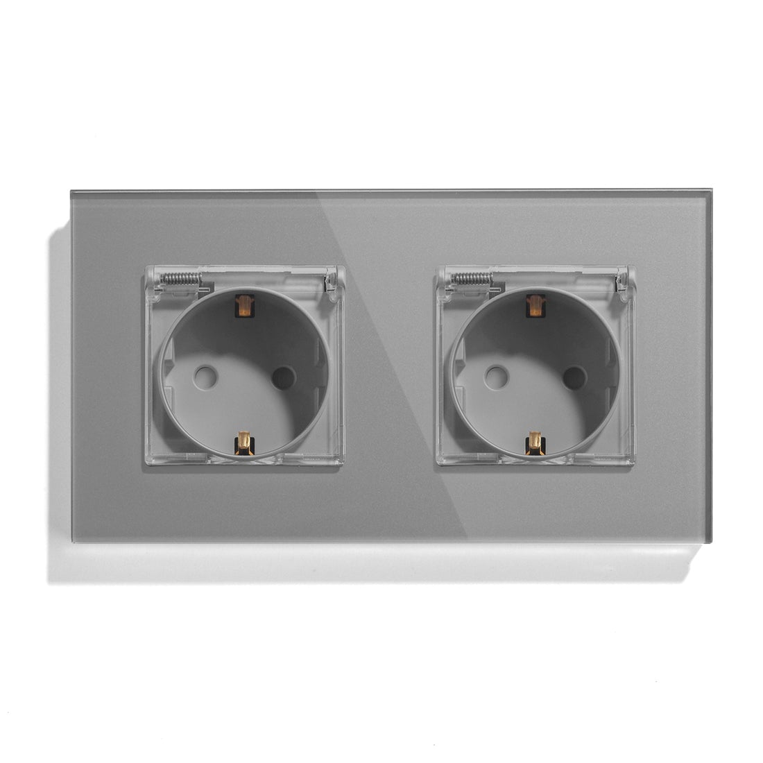 Bseed Waterproof Socket EU Standard Power Outlets & Sockets Bseedswitch Grey Double 