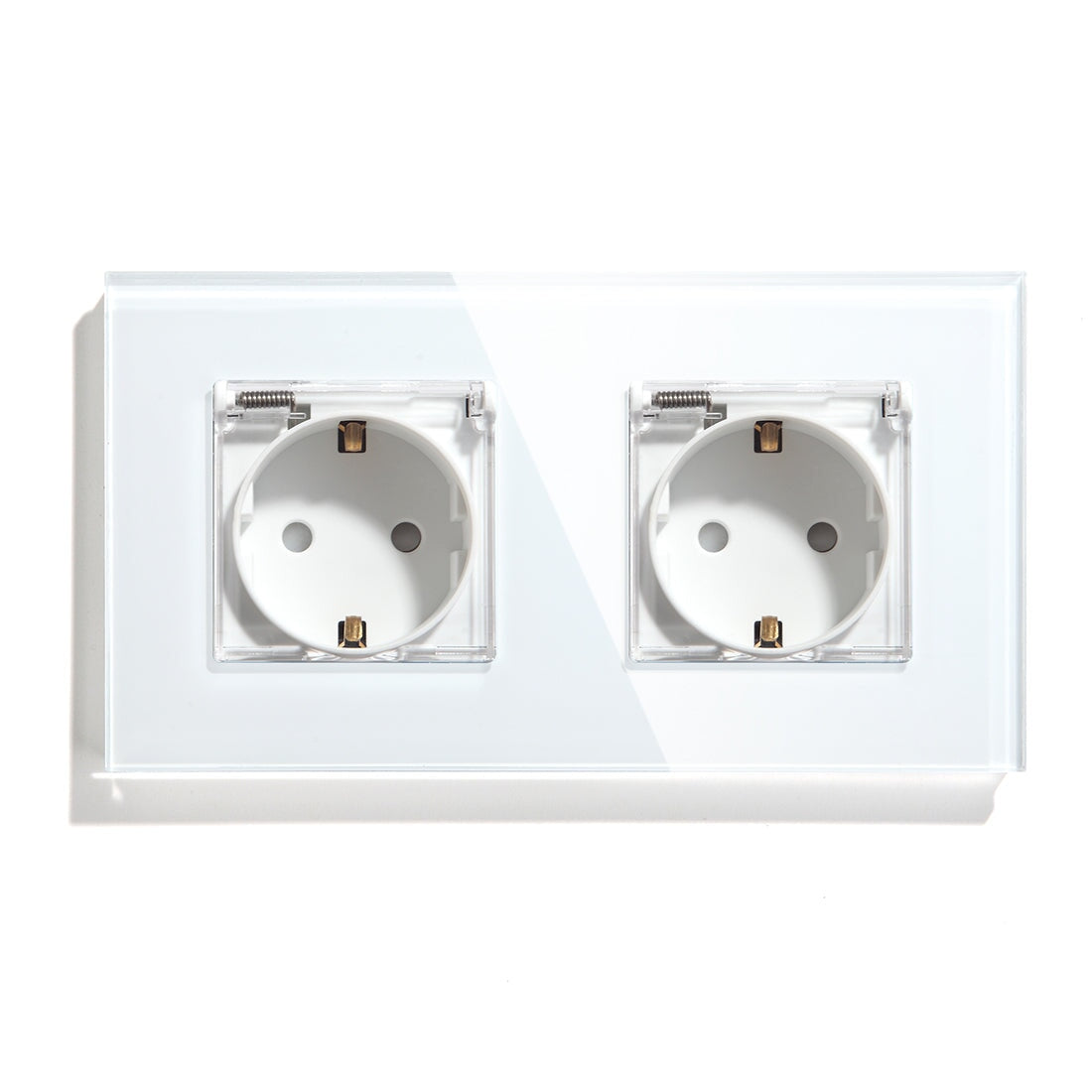 Bseed Waterproof Socket EU Standard Power Outlets & Sockets Bseedswitch White Double 