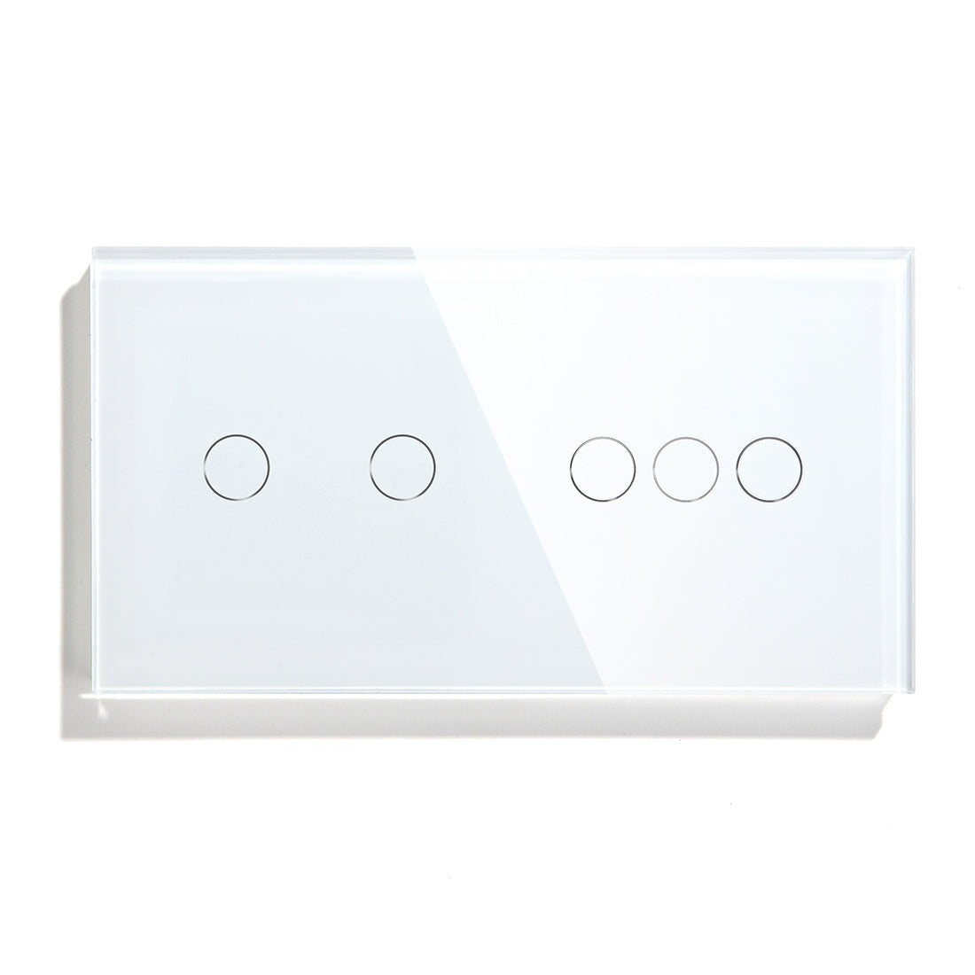 Bseed WiFi Light Switch 1/2/3 Way Double Smart WiFi Touch Switch 157mm Without Icon Light Switches Bseedswitch White 2 Gang + 3 Gang 