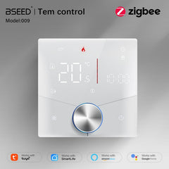 BSEED ZigBeeTouch LED integrated Screen With knob Floor Heating Room Thermostat Controller Thermostats Bseedswitch 