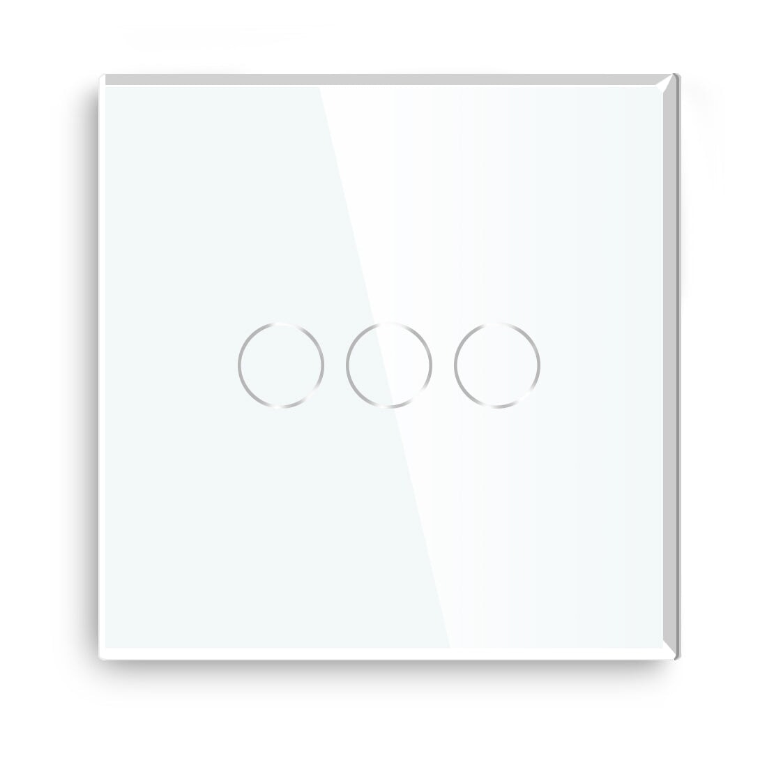 BSEED Wall Touch Screen Switches 1/2/3/4 Gang 1/2/3 Way Light Switches Bseedswitch white 3 Gang 1 way