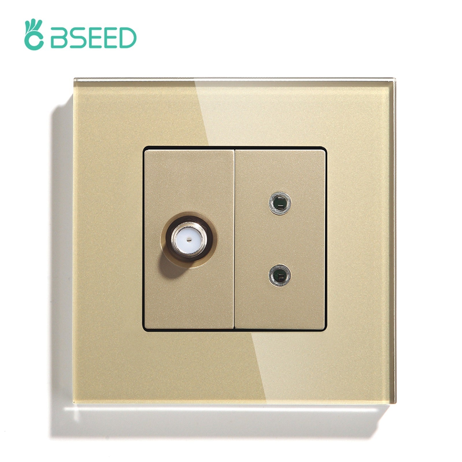 BSEED ST with EP Socket Power Outlets & Sockets Bseedswitch Golden 