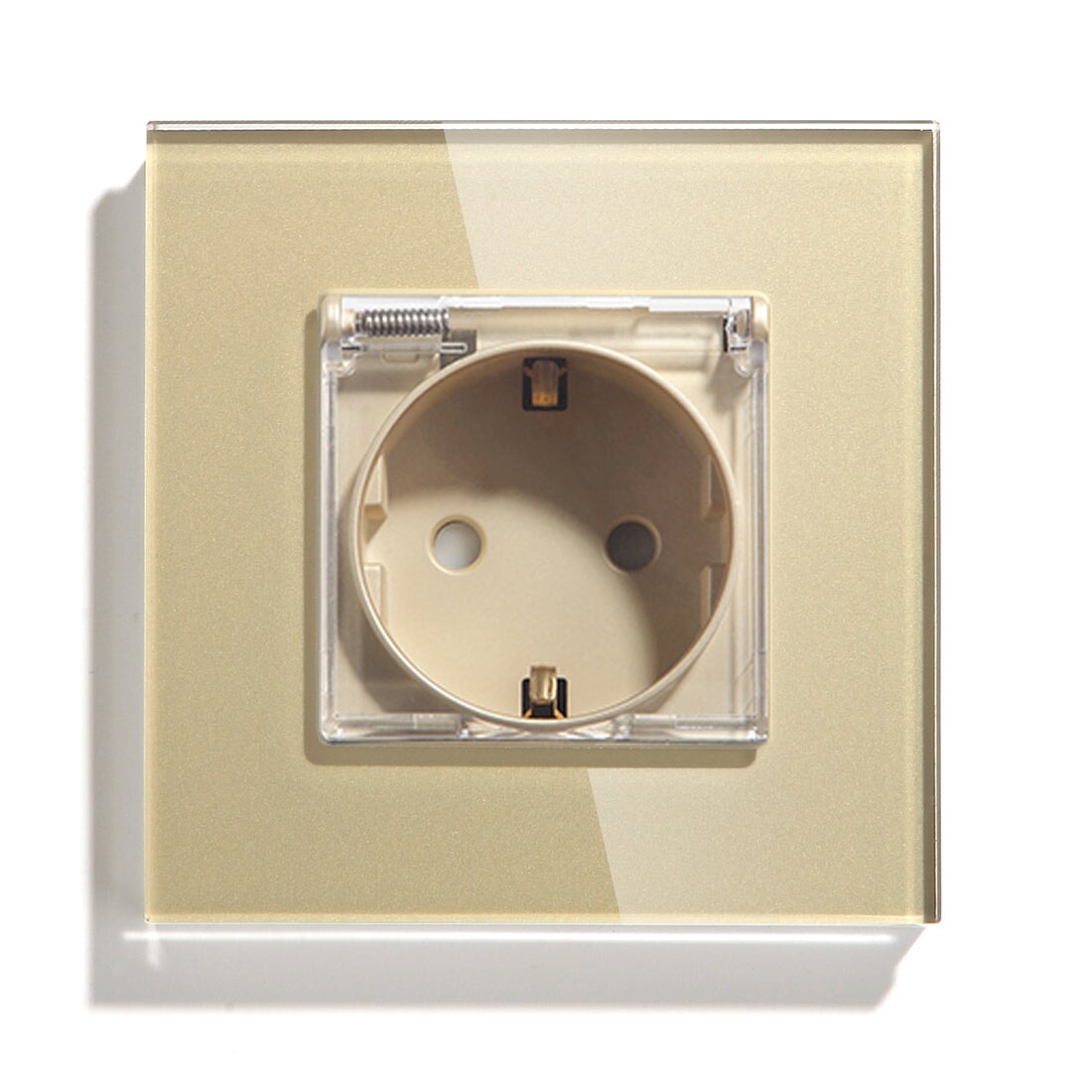 Bseed Waterproof Socket EU Standard Power Outlets & Sockets Bseedswitch Golden Signle 