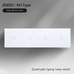 Bseed 4x Touch 1/2/3 Gang 1Way Light Switch 299mm 照明开关 Bseedswitch 