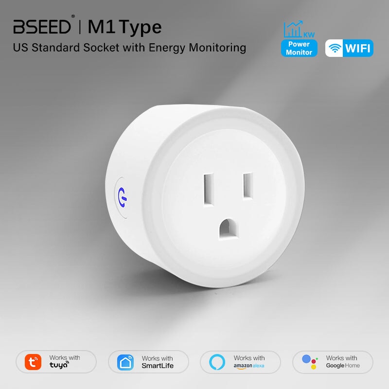 BSEED Mini Smart WiFi Plug with Energy Monitoring Power Outlets & Sockets Bseedswitch 