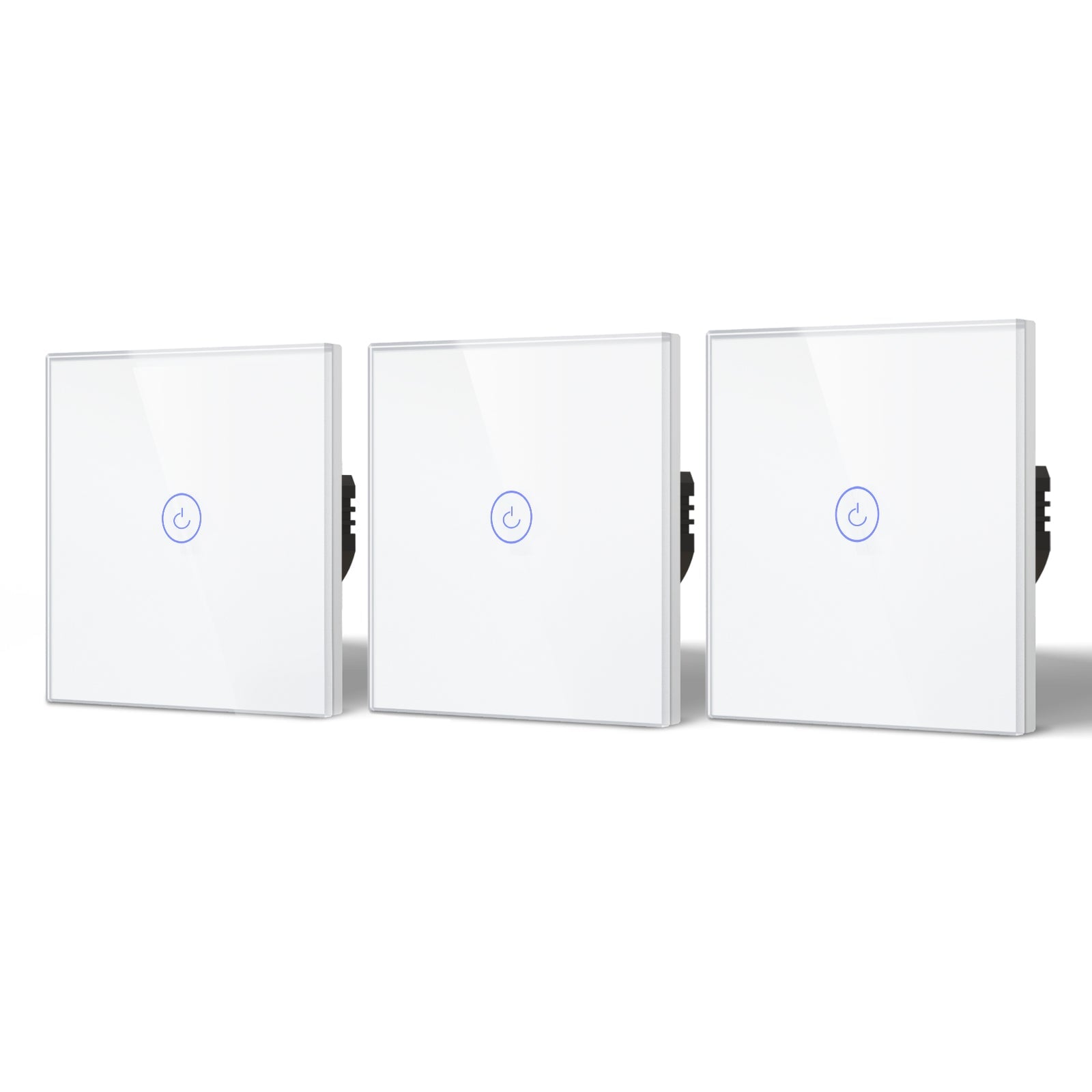 Bseed Smart Wifi Touch Switch 1 Gang 1/2/3 Way Light Switches Bseedswitch White 3Pcs/Pack 