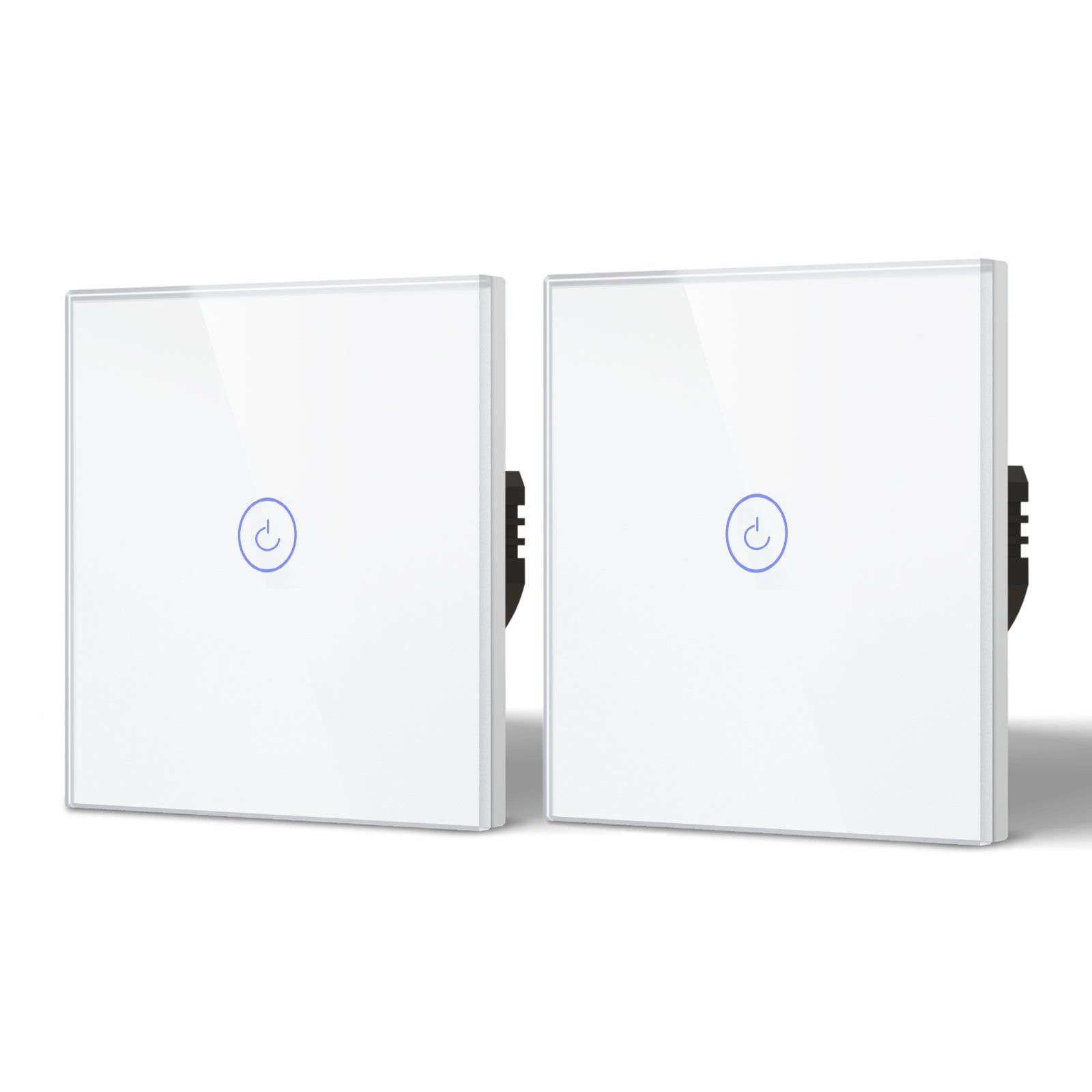 Bseed Smart Wifi Touch Switch 1 Gang 1/2/3 Way Light Switches Bseedswitch White 2Pcs/Pack 