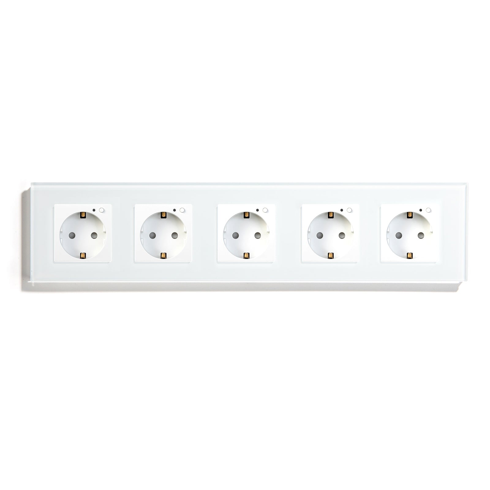 Bseed Wifi EU Standard Socket Wall Sockets With Energy Monitoring Power Outlets & Sockets Bseedswitch White Quintuple 
