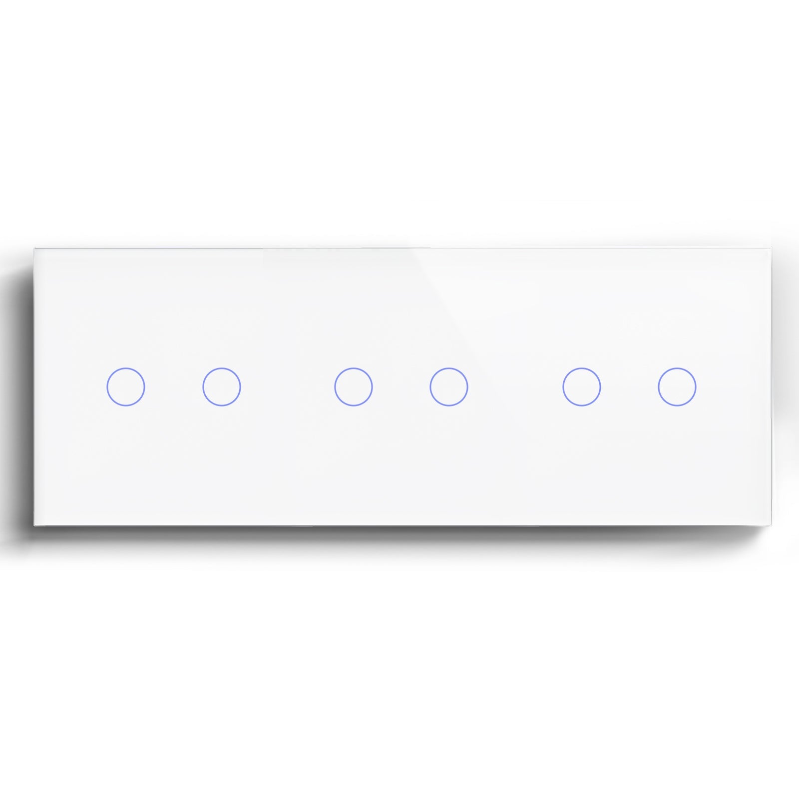 BSEED Triple Zigbee Switch without Neutral line 1/2/3 Gang 1/2/3 Way Light Switches Bseedswitch White 2 Gang+2 Gang+2 Gang 