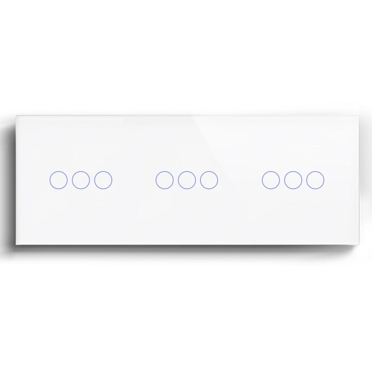 BSEED Triple Zigbee Switch without Neutral line 1/2/3 Gang 1/2/3 Way Light Switches Bseedswitch White 3 Gang+3 Gang+3 Gang 