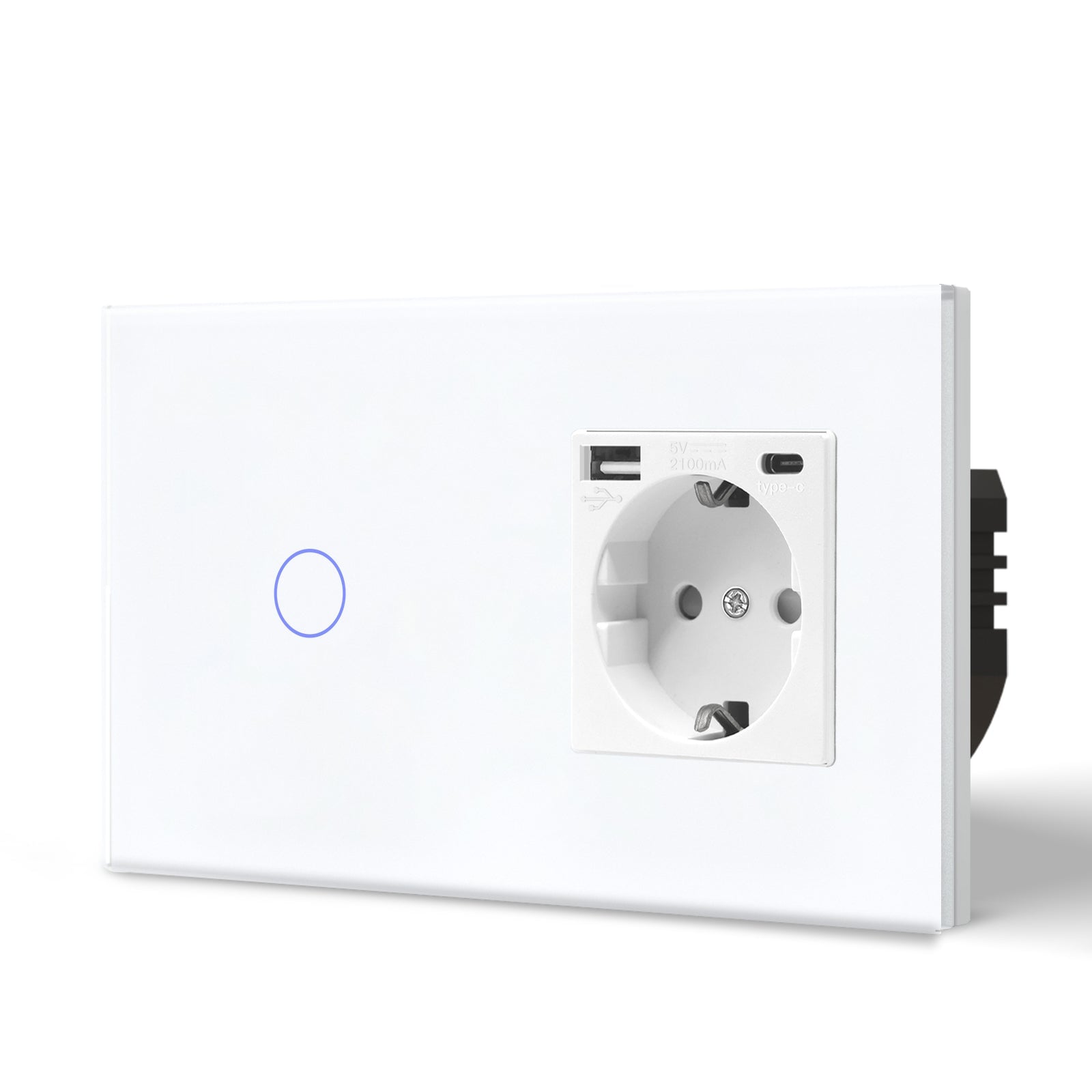 Bseed Zigbee 1/2/3 Light Switch 1/2/3 Way With EU Socket With USB and type-c Light Switches Bseedswitch 