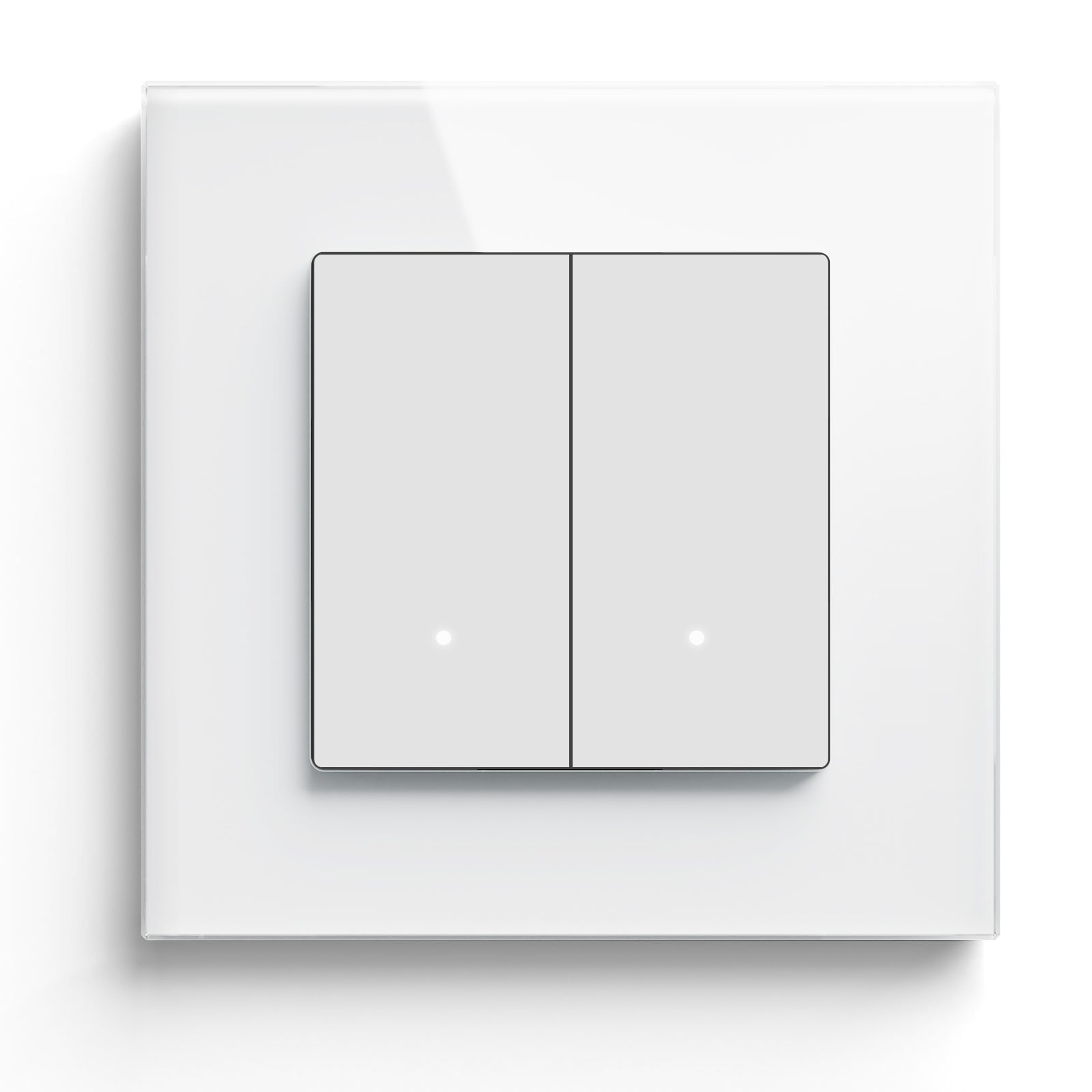 BSEED Smart Wifi Light Switch (With Neutral) Light Switches Bseedswitch White 2 Gang 