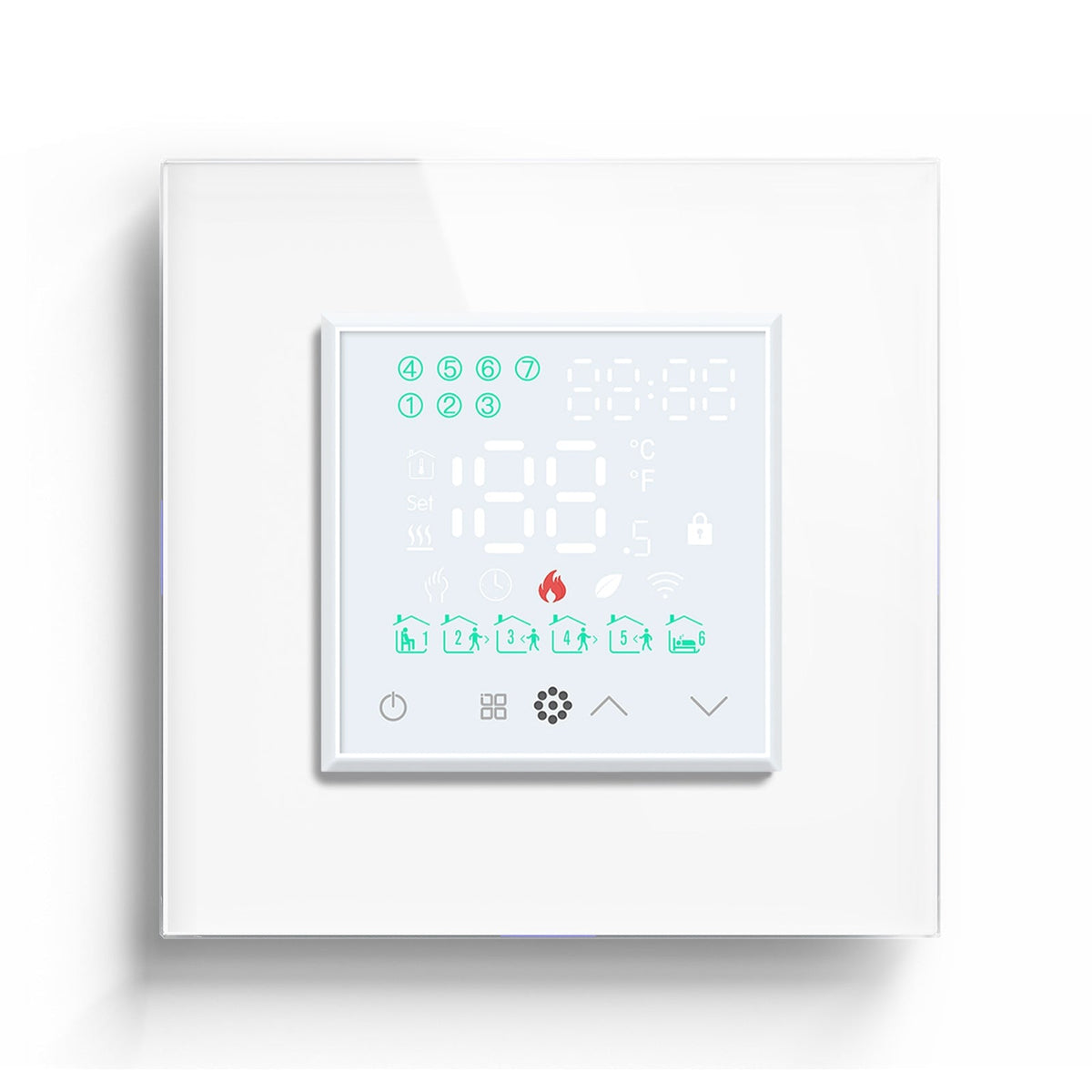 BSEED WiFi Touch LED Screen Floor Heating Room Thermostat Controller Backlight Thermostats Bseedswitch White Boiler 