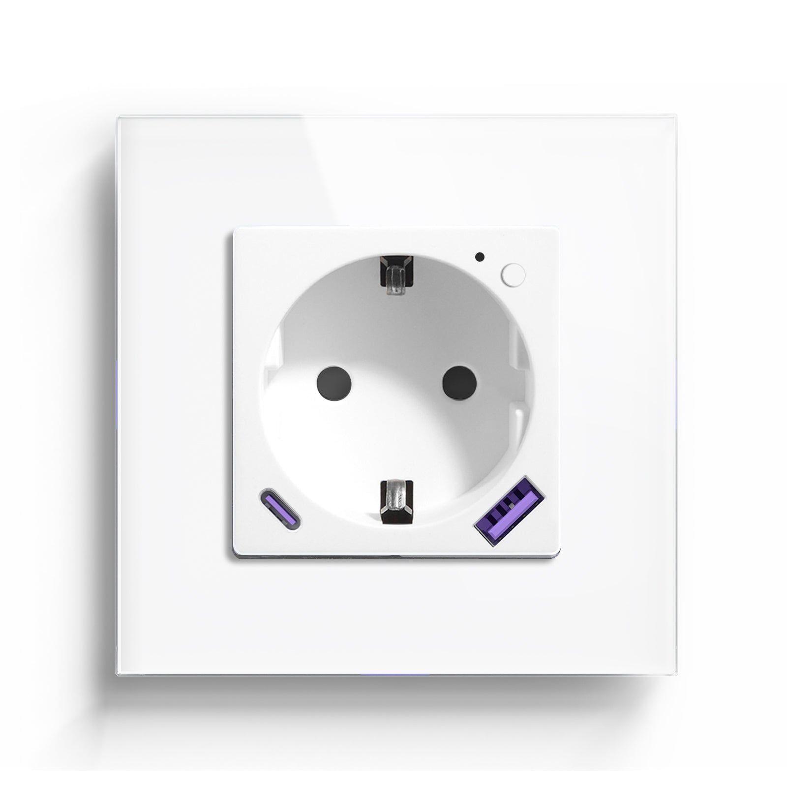 BSEED EU Wifi sockets Type-C With USB With Energy Monitoring socket Bseedswitch White Single 