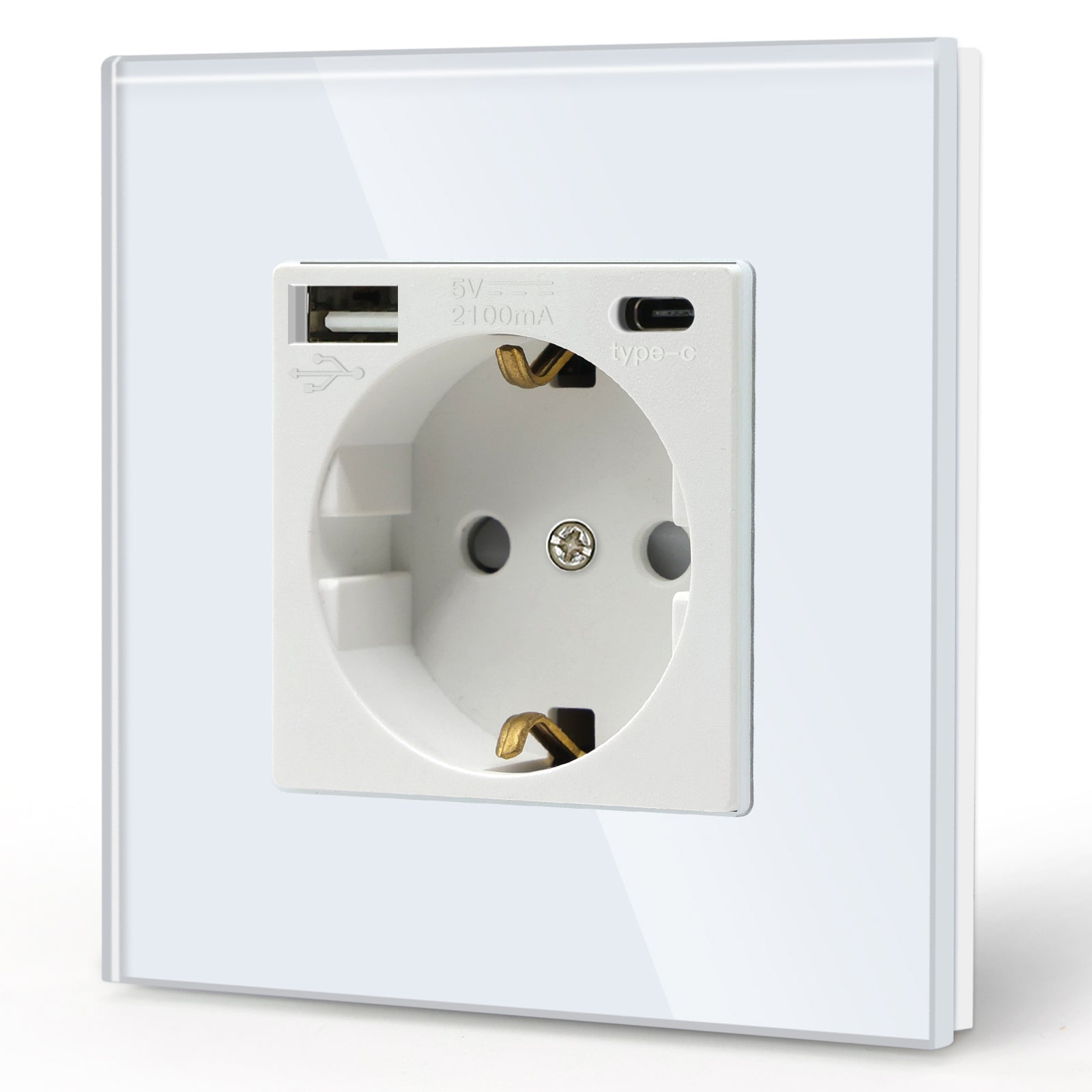 BSEED EU sockets with 2.1A Type-C Interface Outlet Wall Socket Power Outlets & Sockets Bseedswitch 