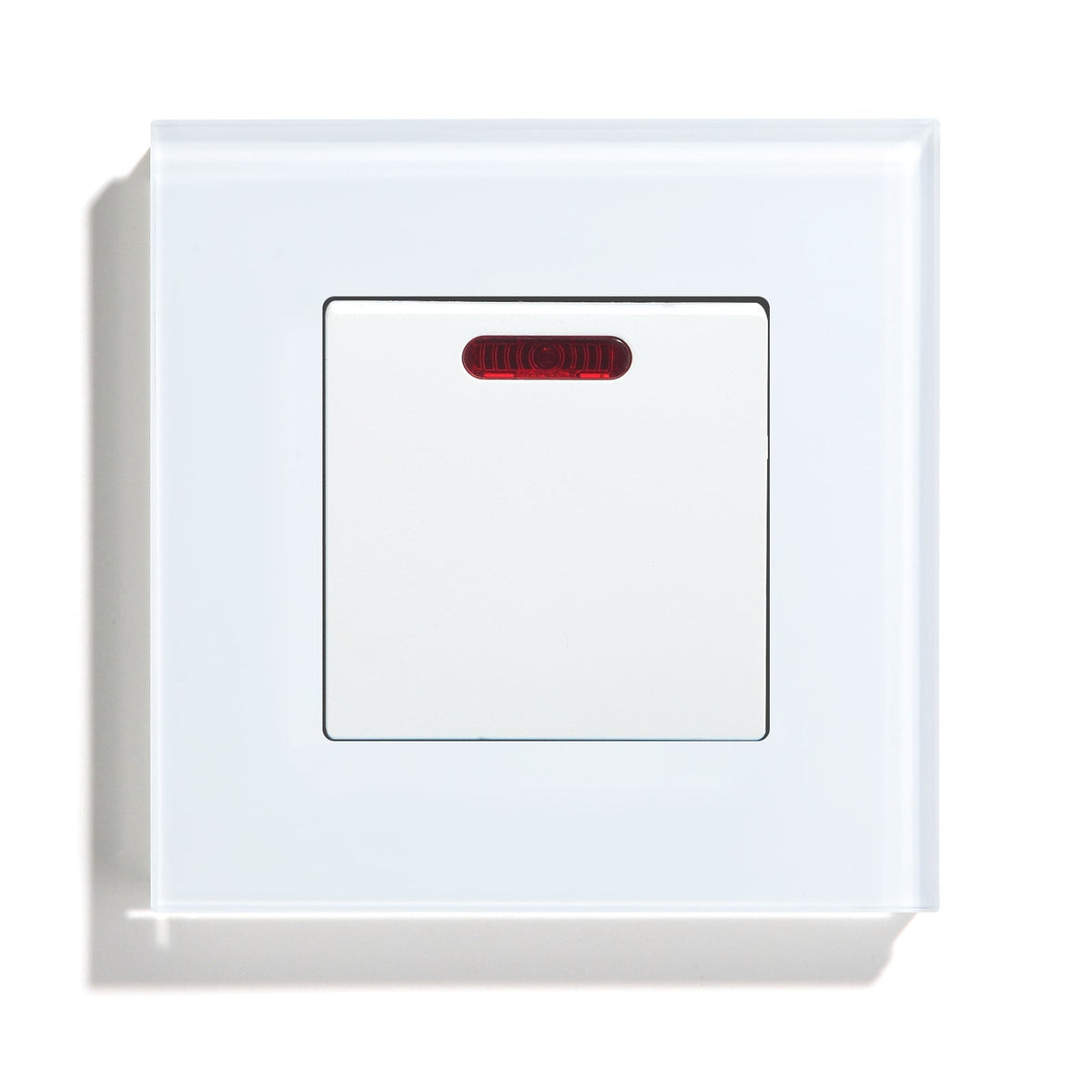 Bseed 45A 1-Gang DP Cooker Switch with Neon Light Switches Bseedswitch White 