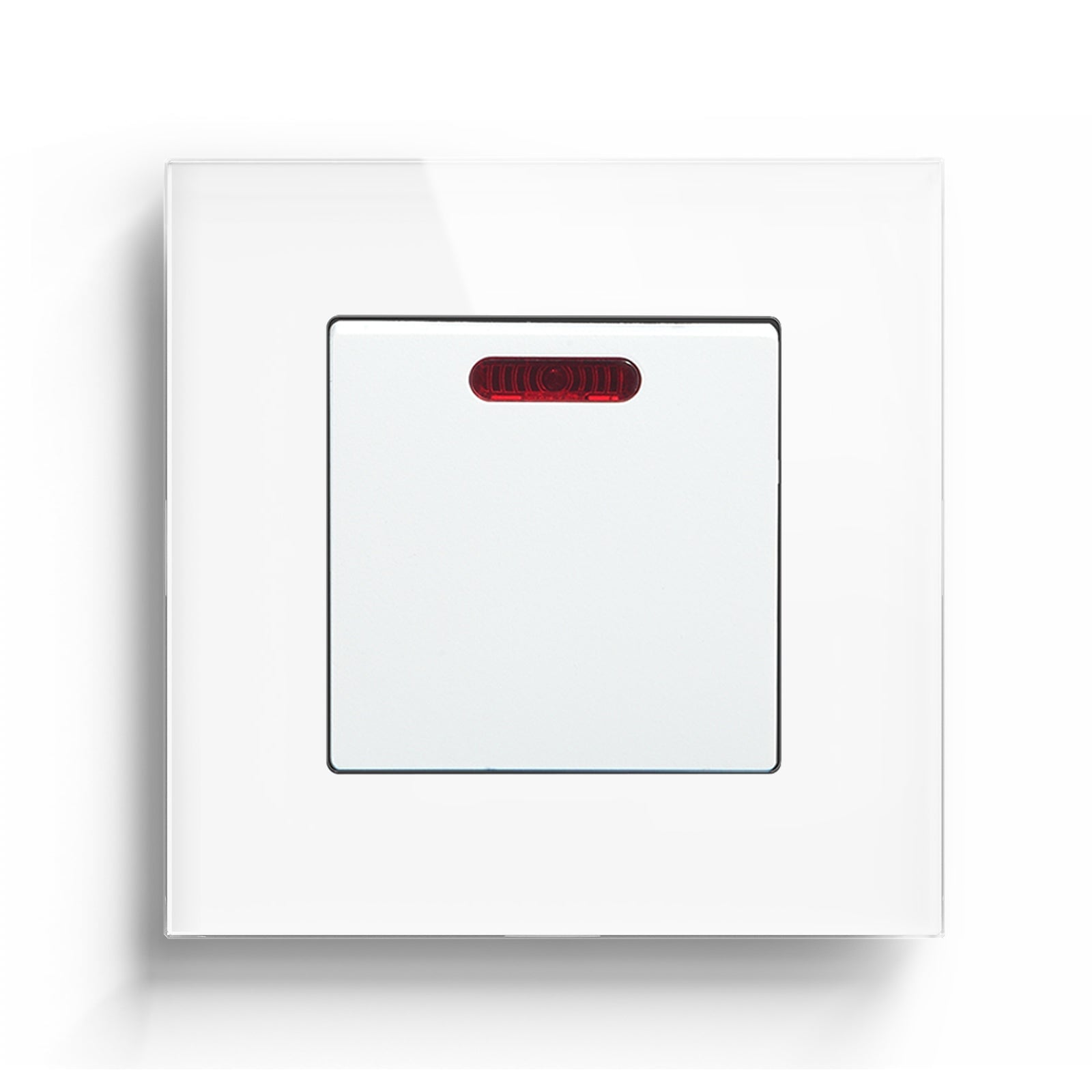 Bseed 45A 1-Gang DP Cooker Switch with Neon Light Switches Bseedswitch White 