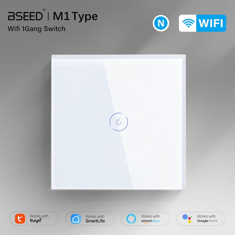 Bseed Smart Wifi Touch Switch 1 Gang 1/2/3 Way Light Switches Bseedswitch 