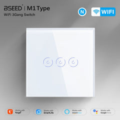 Bseed Smart Wifi Touch Switch 3 Gang 1/2/3 Way 1/2/3Pcs/Pack Wall Plates & Covers Bseedswitch 