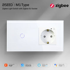 Bseed Zigbee 1/2/3 Light Switch 1/2/3 Way With Zigbee Socket Light Switches Bseedswitch 