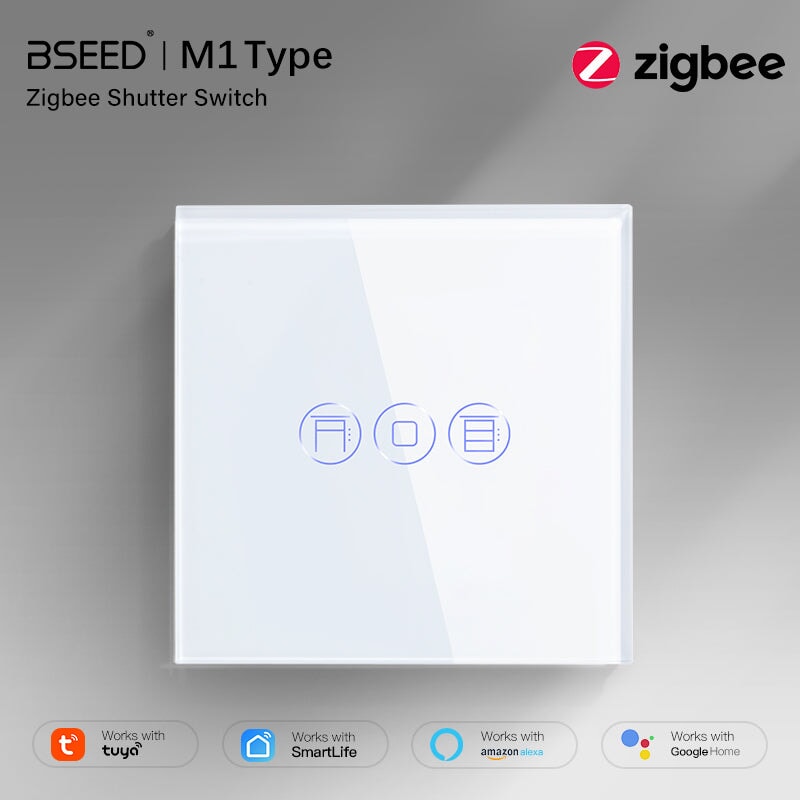 BSEED Zigbee Shutter Switch Smart Wall Touch Switch Bseedswitch 