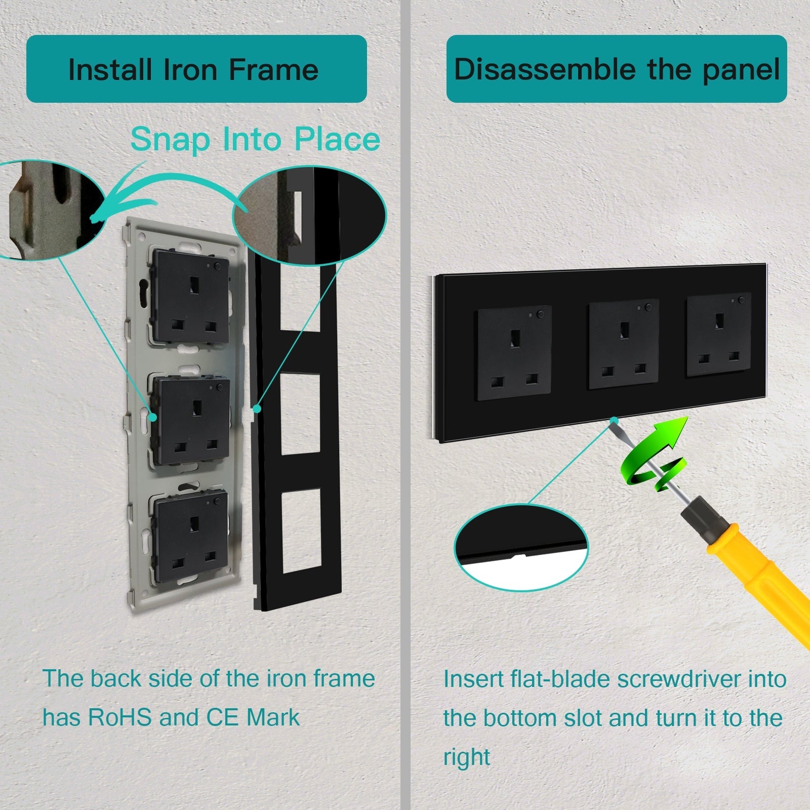 BSEED Smart WiFi UK Standards Wall Sockets with Metering Power Outlets & Sockets Bseedswitch 