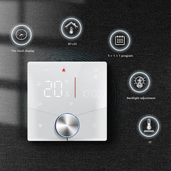 BSEED Smart Thermostat Matter WiFi Temperature Controller Water/ Electric /Gas /Boiler Floor Heating With knob Thermostats Bseedswitch 