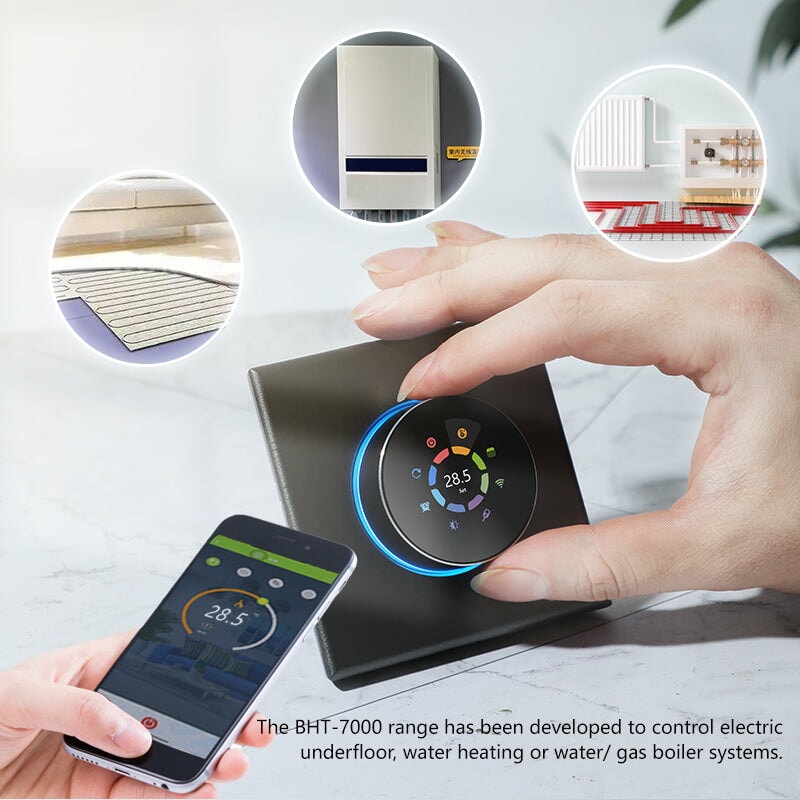 BSEED WiFi Floor Heating Room Thermostat Controller Rotary Button Thermostats Bseedswitch 