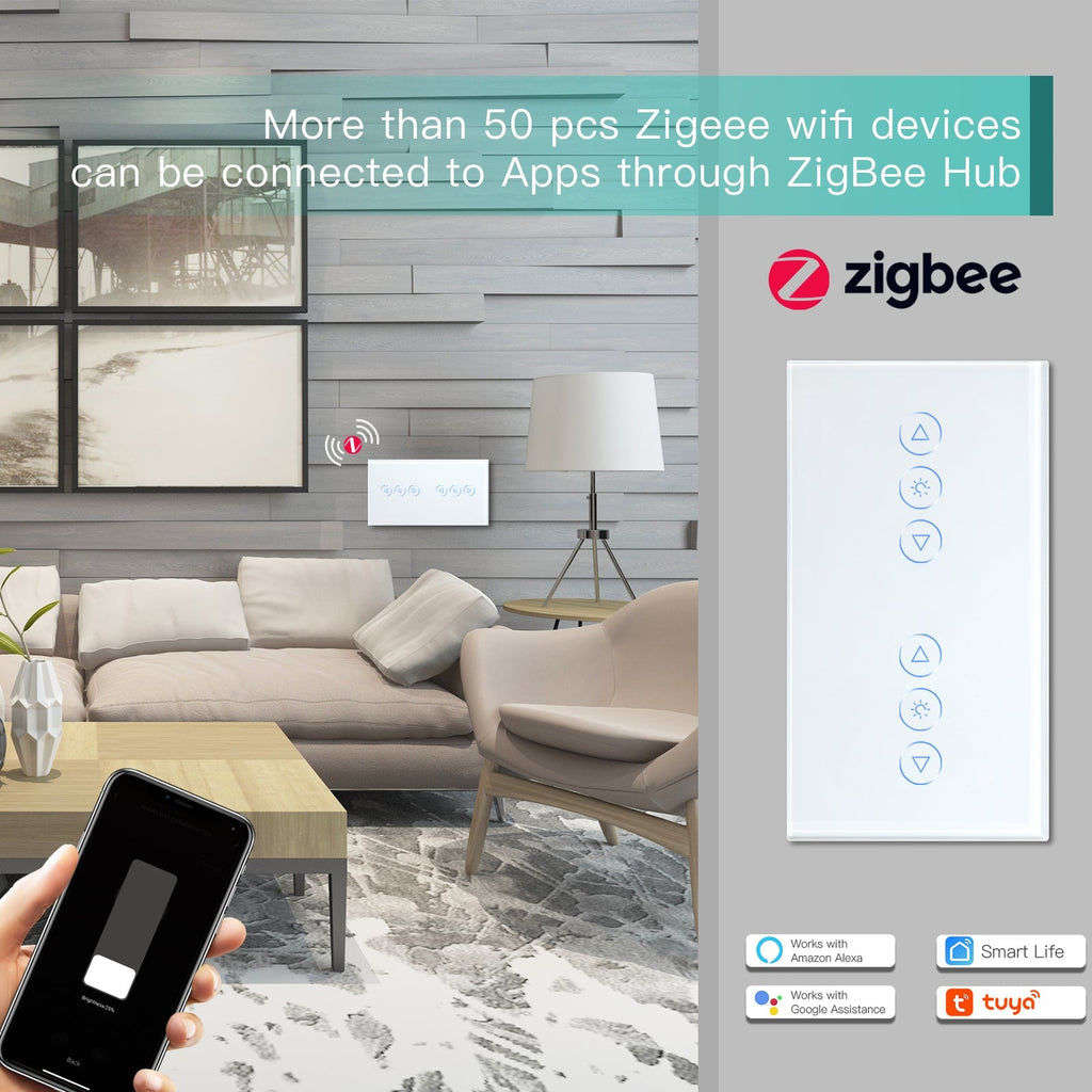 BSEED Zigbee Curtain Touch Switch Smart Wall Switch Tuya – Bseedswitch