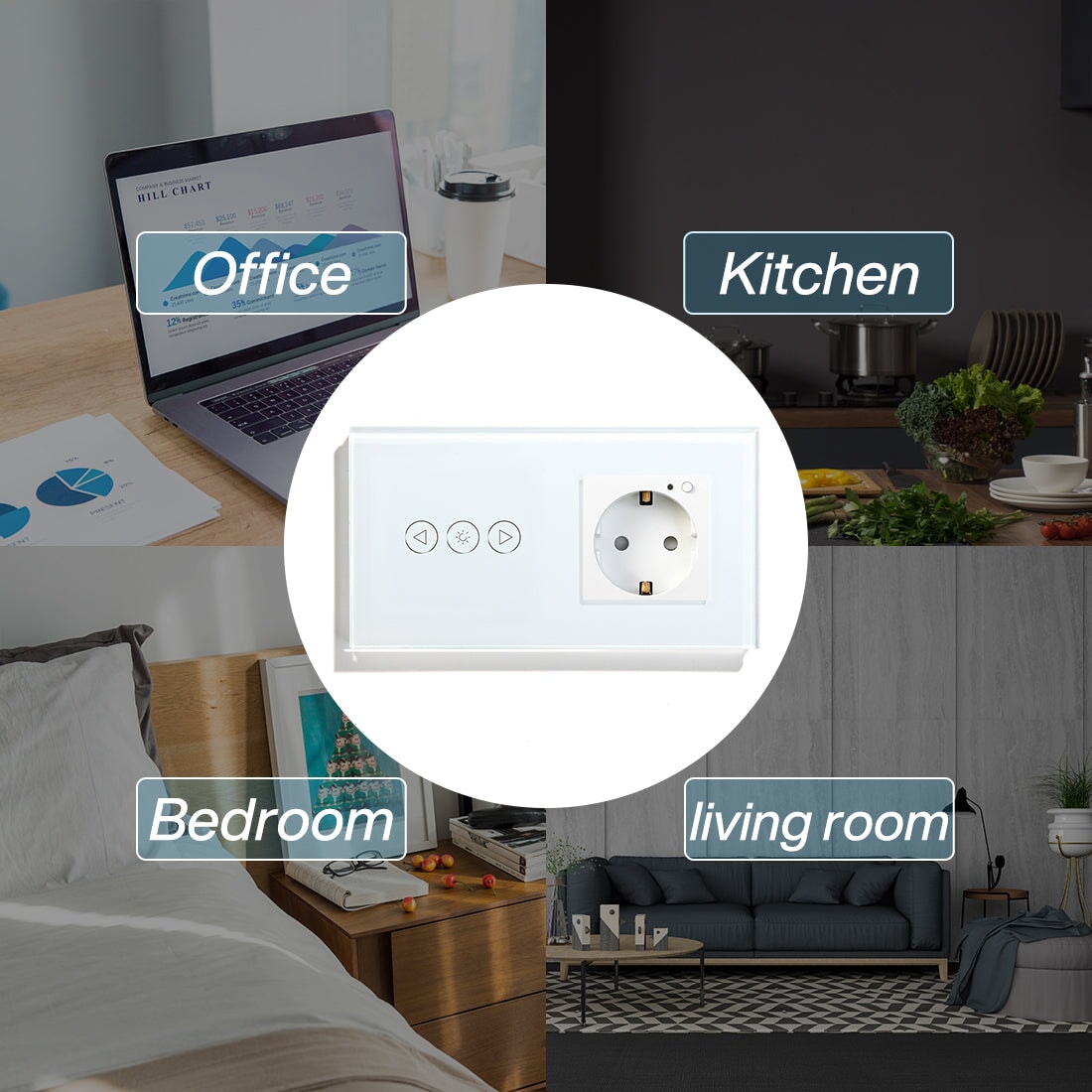 Bseed Smart WiFi Dimmer Switch With WiFi Socket Power Outlets & Sockets Bseedswitch 